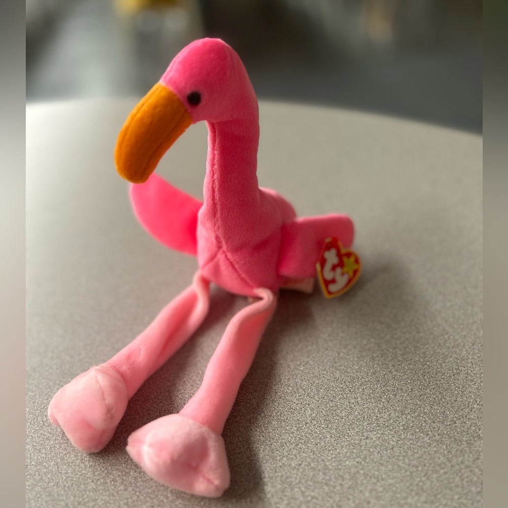 -- ⭐️3 for $15-TY Beanie Baby ‘Pinky’ Flamingo